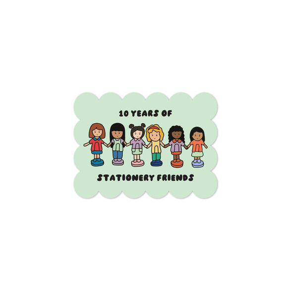 10 Years of Stationery Friends Sticker