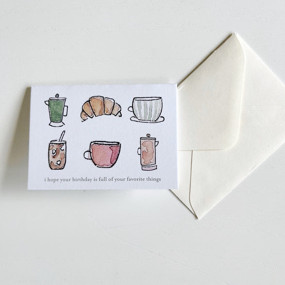 Favorite Things Birthday Mini Card