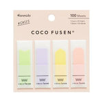 Kanmido Coco Fusen Medium Page Flags 4 set - 4 color options