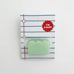 Mint Scallop Acrylic Clip