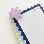 Purple Starburst Acrylic Clip