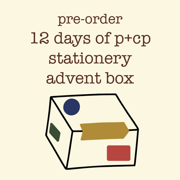 2026 Twelve Days of P+CP Stationery Advent Calendar Box