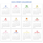 2026 P+CP Mini Calendar