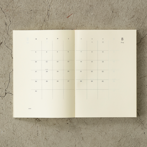 2026 MD Monthly Diary (A5)