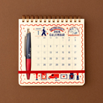 2026 Mini Calendar: Retro Post