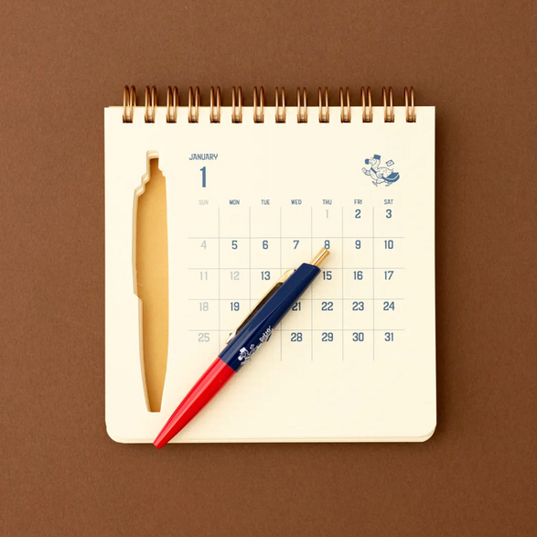 2026 Mini Calendar: Retro Post