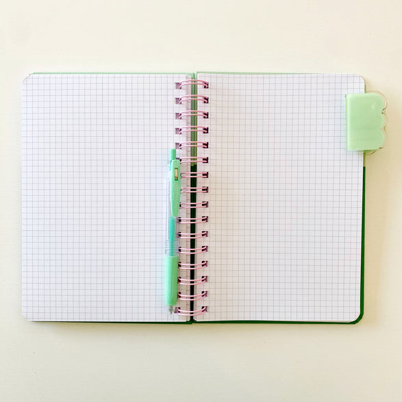 Green Color Block Multi-Paper Notebook