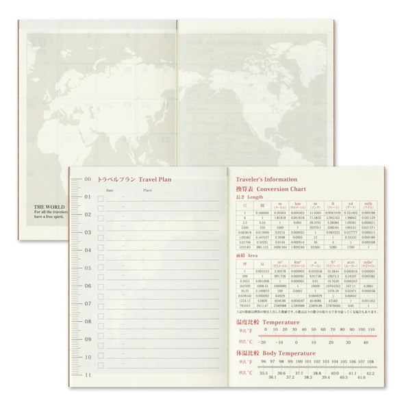 Traveler's Passport Notebook - 2025 Monthly Planner