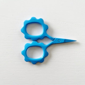 Small Lake Blue Flower Scissors