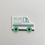 Mail Truck Silicone Coaster