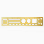 3 in 1 Metal Ruler