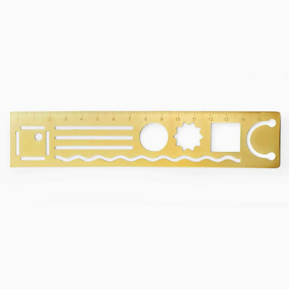 3 in 1 Metal Ruler