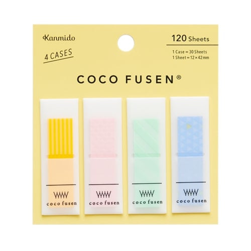 Kanmido Coco Fusen Medium Page Flags 4 set - 4 color options