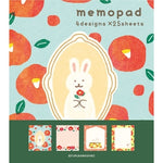 Furukawashiko Retro Rabbits Memo Pad