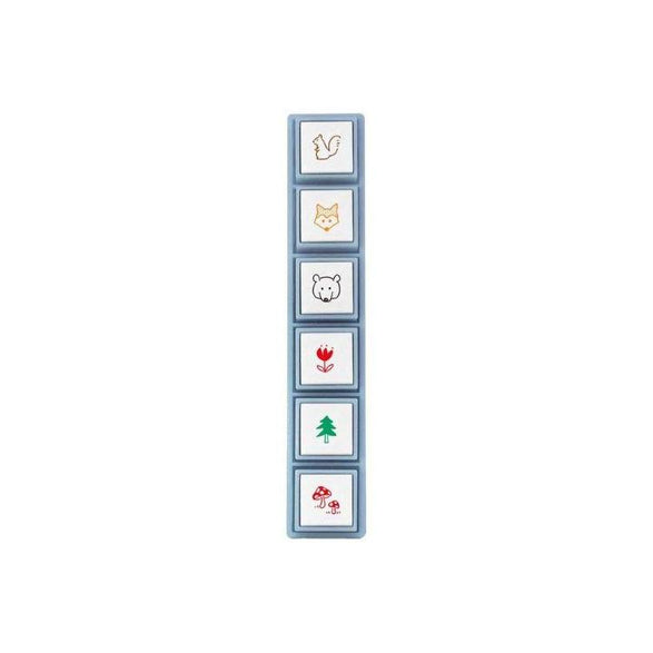 Mini Push Button Stamp - Forest