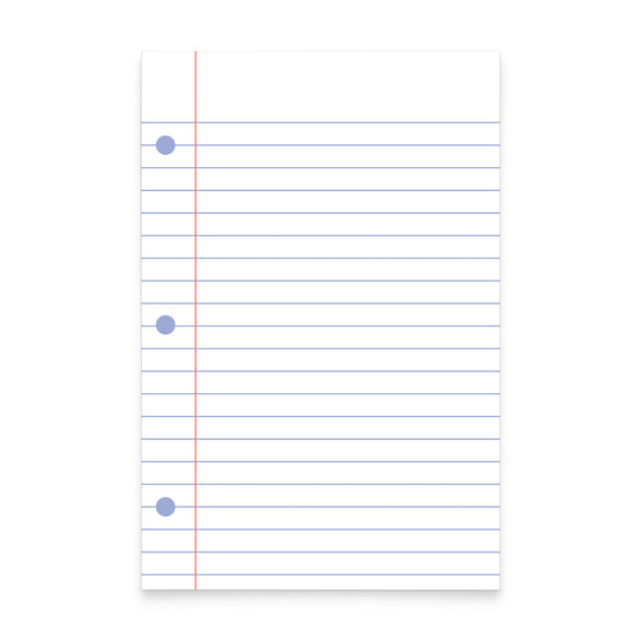 Blue Notebook Pattern Notepad