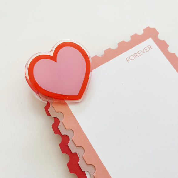Heart Acrylic Clip