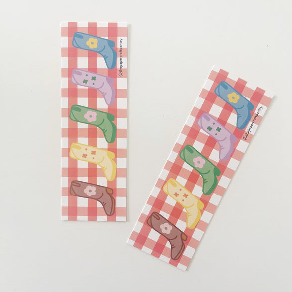 Gingham Boots Bookmark