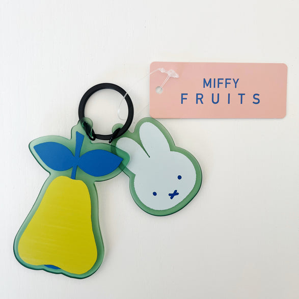 Pear Miffy Keychain