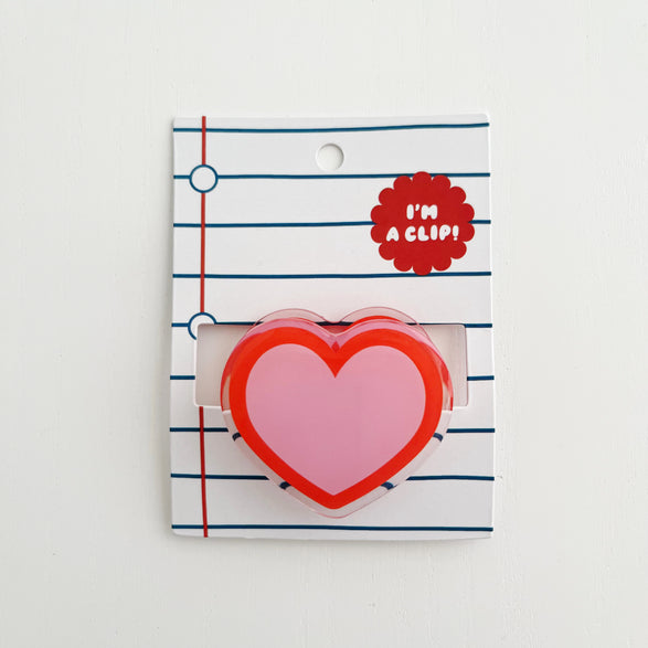 Heart Acrylic Clip
