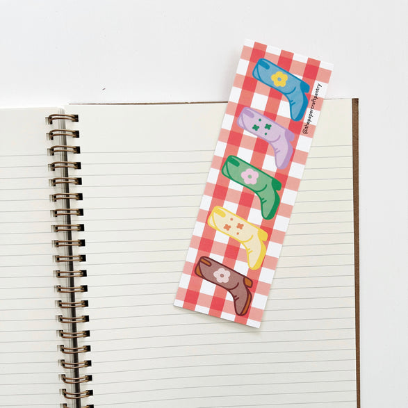 Gingham Boots Bookmark
