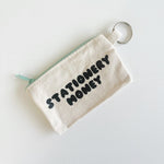 Mini Cotton Canvas Pouch: Stationery Money