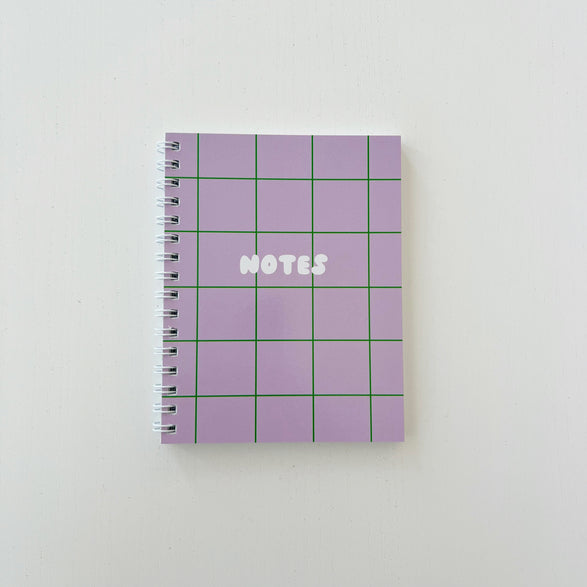 Mini Lined Lilac + Green Notebook