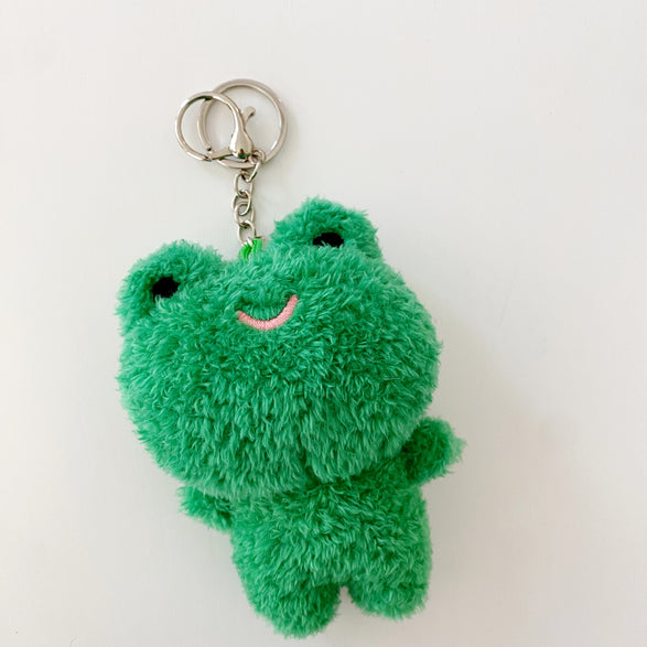 Clover Frog Plushie Keychain