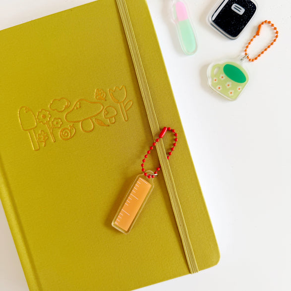 Ruler Bag + Journal Charm
