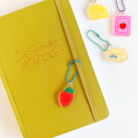 Strawberry Bag + Journal Charm