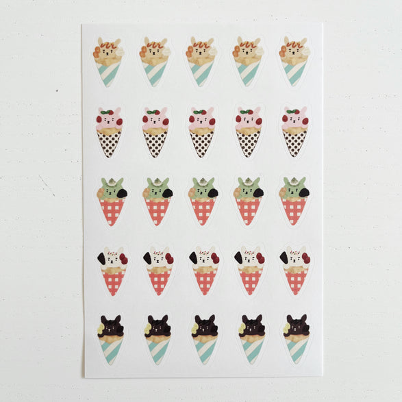 Ice Cream Sticker Sheet