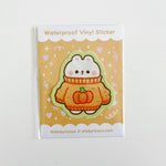 Pumpkin Sweater Bear Sticker