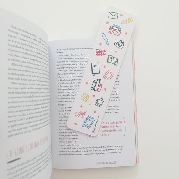 Bookish Pattern Bookmark