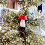 Tiny Red Mushroom Ornament