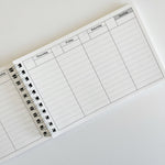 Undated Weekly Spiral Planner - Black