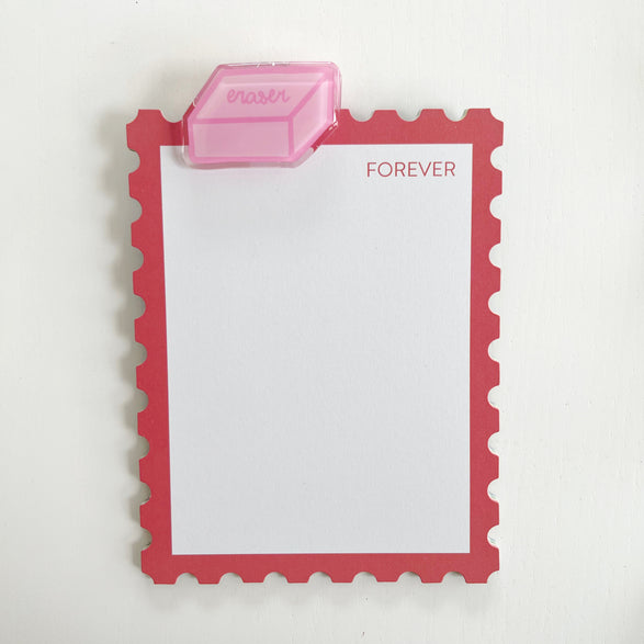 Pink Eraser Acrylic Clip