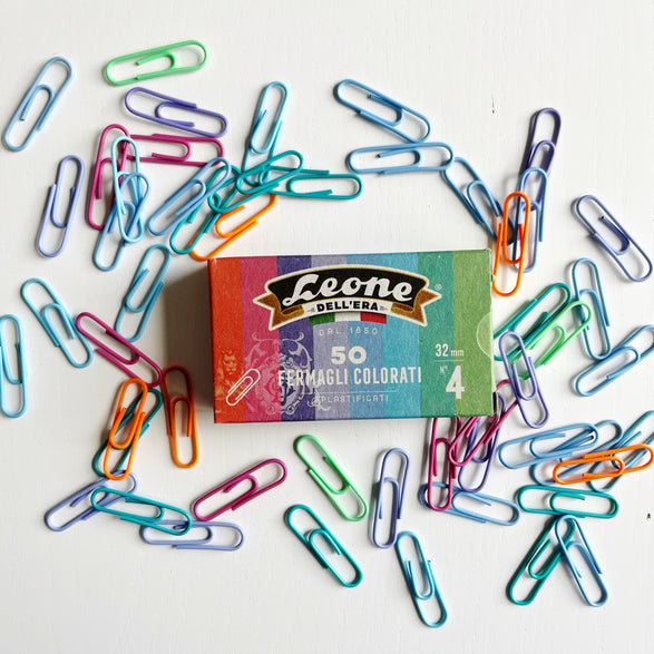 Pastel Paper Clips - Set of 50