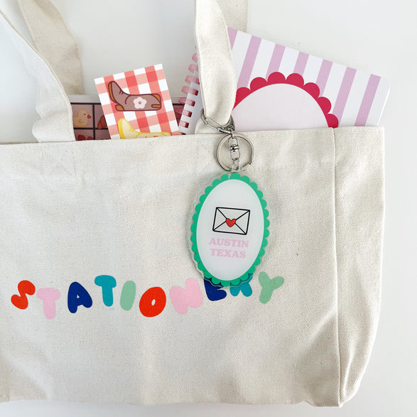 Scalloped Envelope Acrylic Keychain