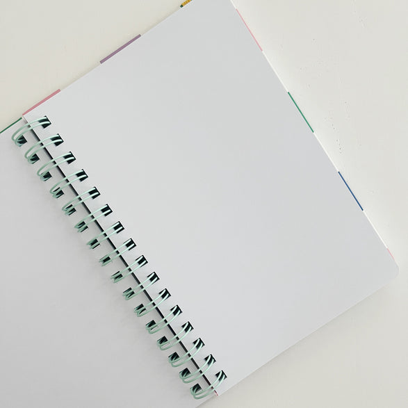 Blank Spiral Notebook: Checkered