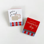 Red Stationery Shop Matchboxes