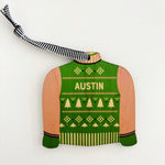 Pink & Green Austin Sweater Ornament