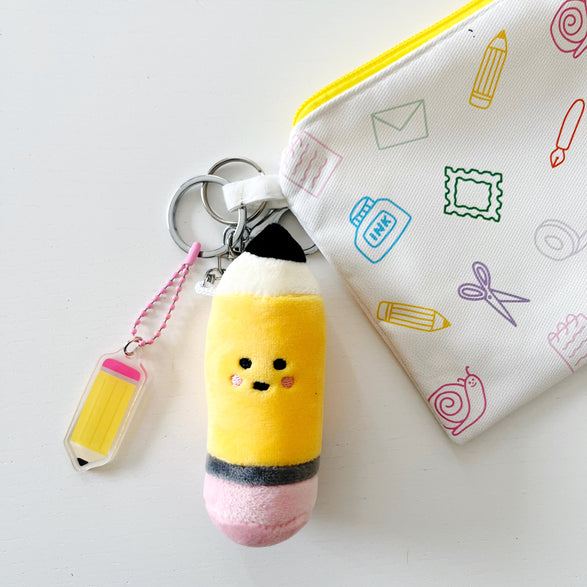 Pencil Plushie Keychain