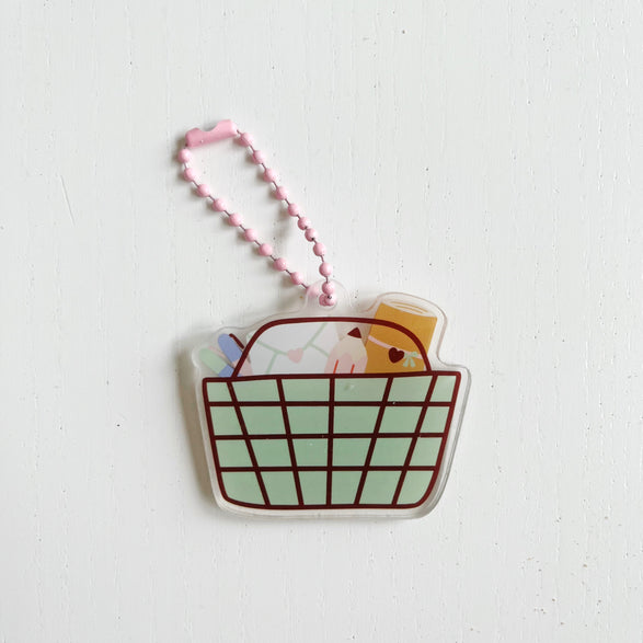 Mini Mart Basket Bag + Journal Charm
