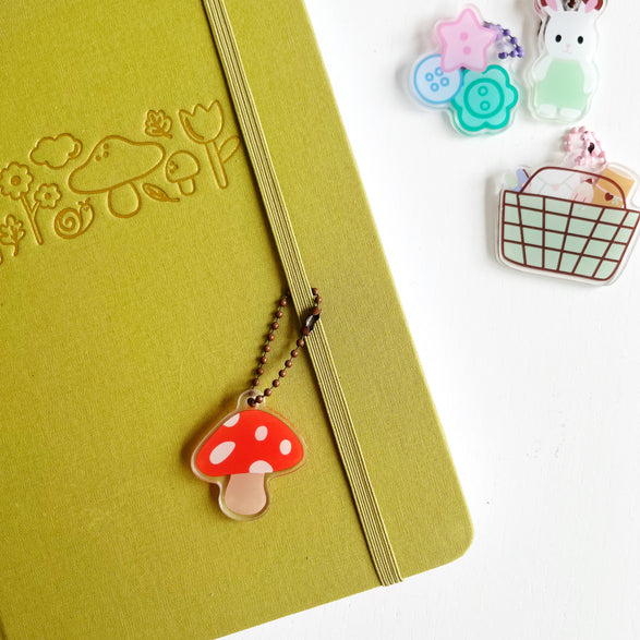 Mushroom Bag + Journal Charm