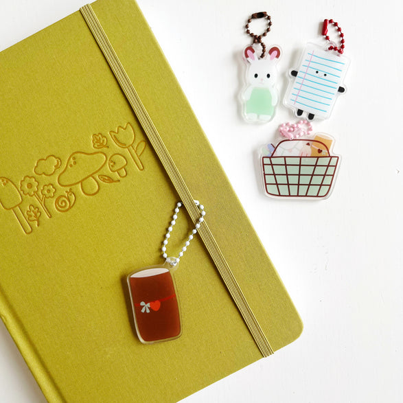 Notebook Bag + Journal Charm