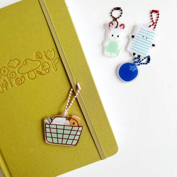 Mini Mart Basket Bag + Journal Charm