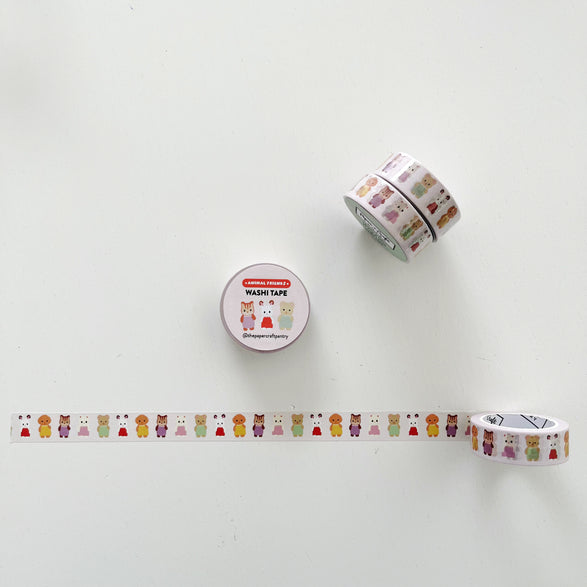 Animal Friends Washi Tape - 15mm
