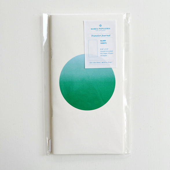 Blank Slim Notebook - Green Gradient