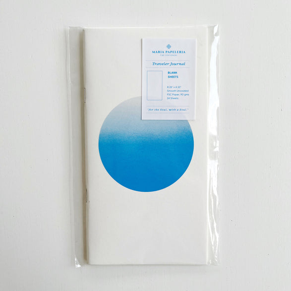 Blank Slim Notebook - Blue Gradient