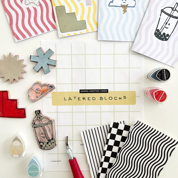 08.30.26 Intro to Block Printing: Layering Designs Workshop Ticket (In-Studio)
